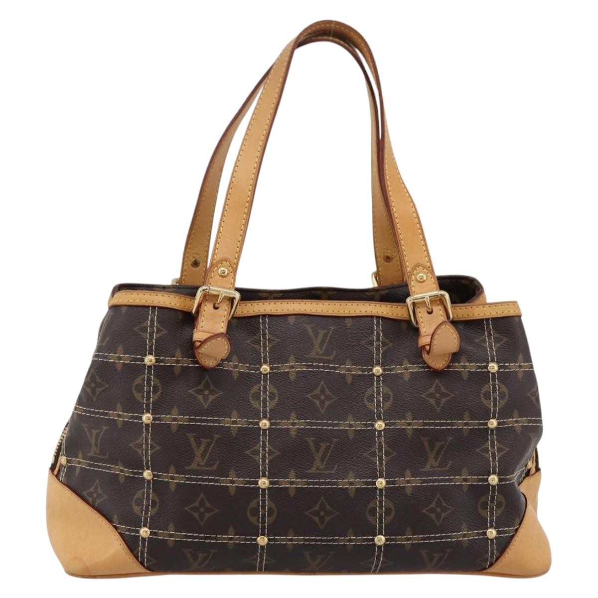 Louis Vuitton Riveting Monogram Canvas Brown Canvas Shoulder Bag Bag (Pre-Owned)