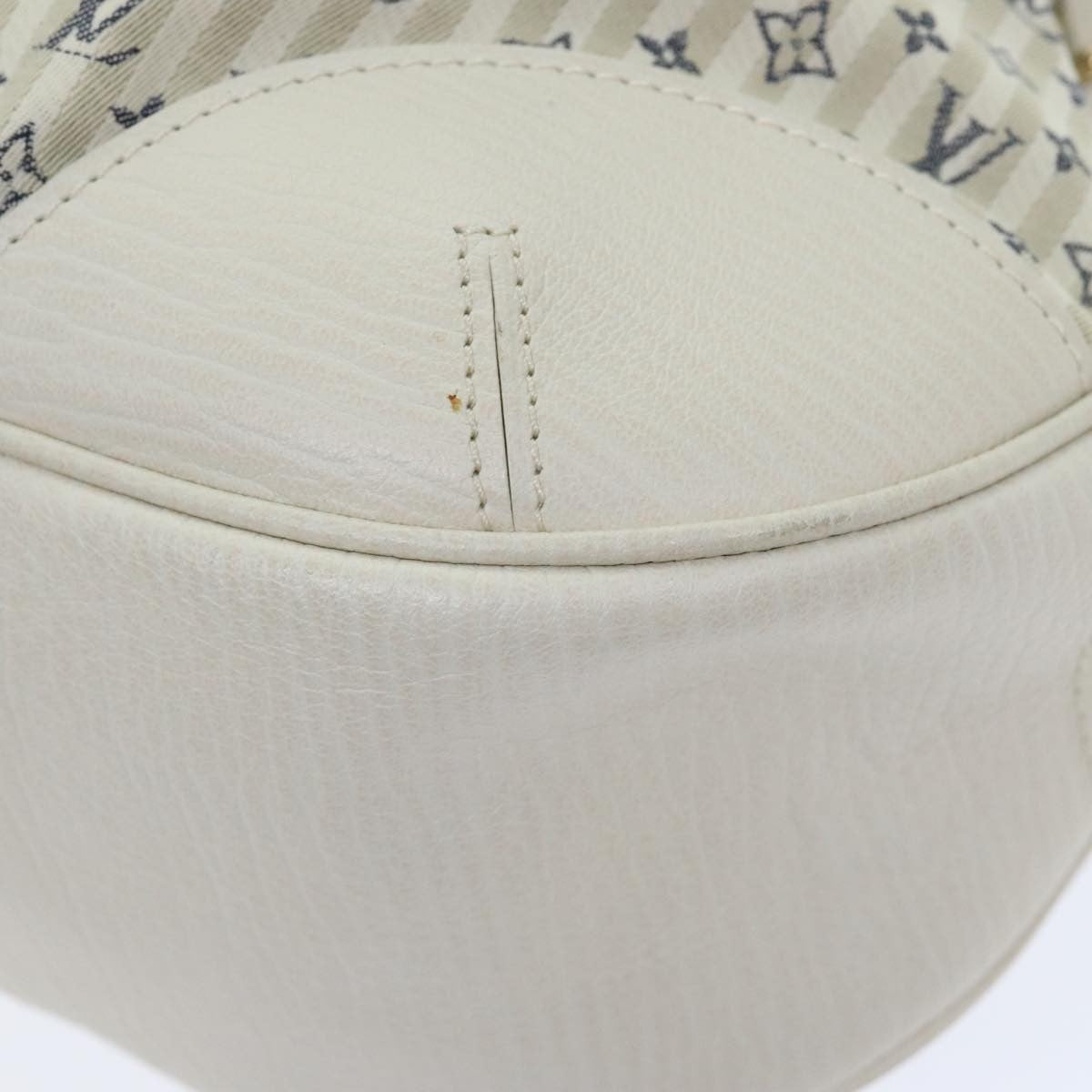 Louis Vuitton Marina Mini Lin Croisette White Canvas Handbag (Pre-Owned)