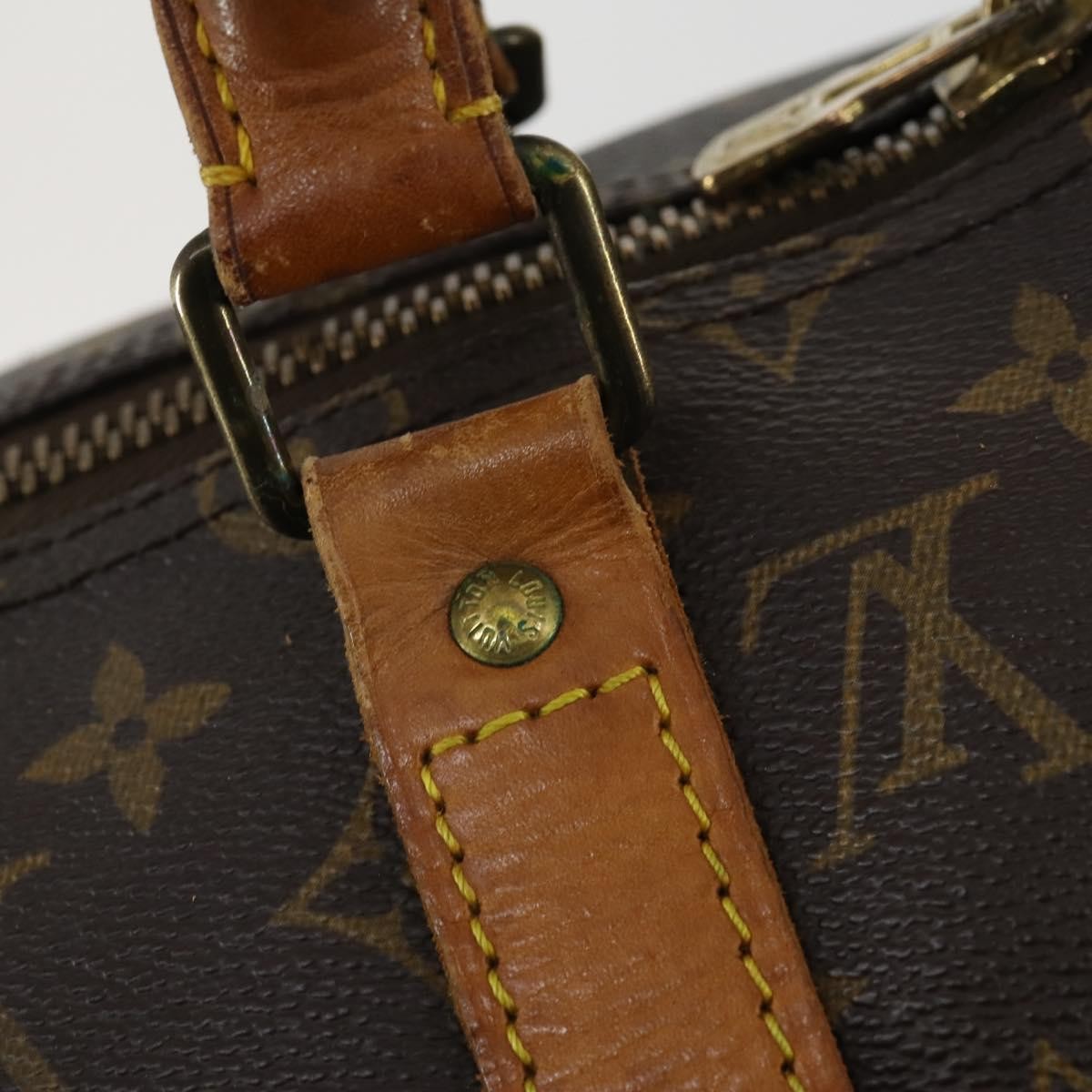Louis Vuitton Keepall Monogram Canvas Brown Canvas Travel Bag Bag (Pre-Owned)