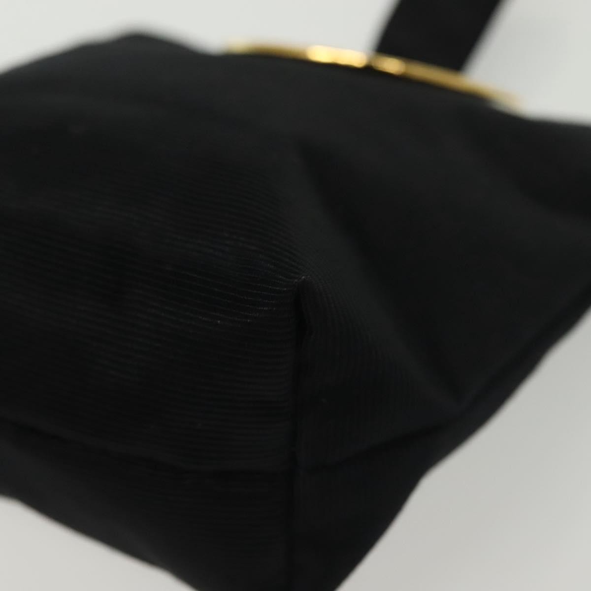 Celine Circle Logo Pouch Nylon Black Nylon Clutche & Pouche Bag (Pre-Owned)