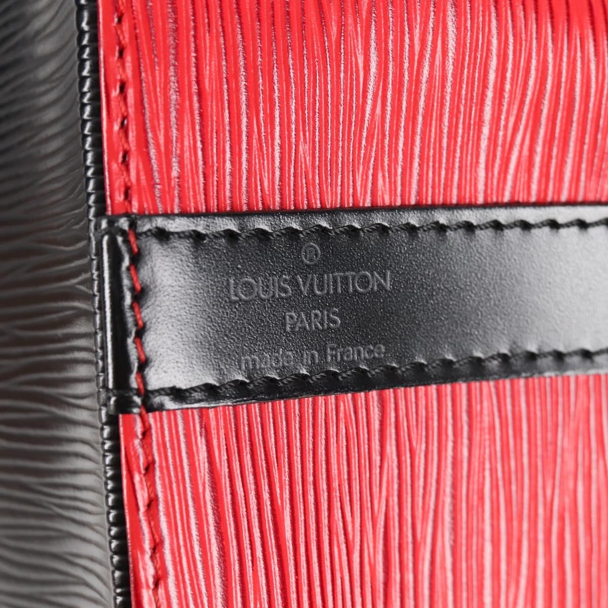 Louis Vuitton Bicolor Petit Noe Epi Leather Red Leather Handbag (Pre-Owned)