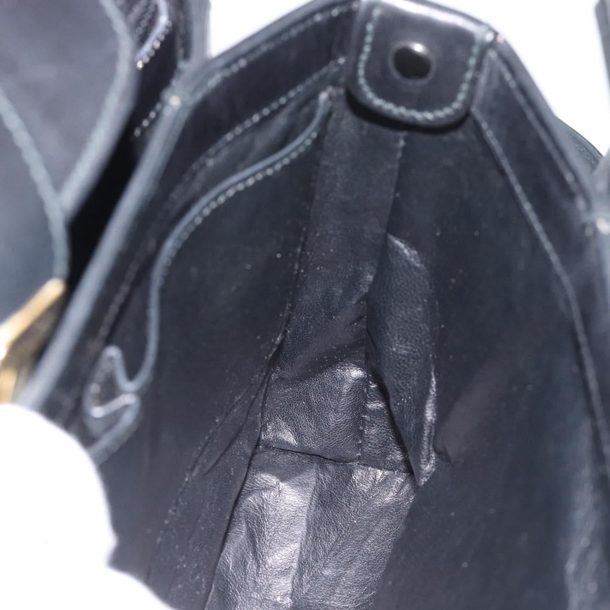 Gucci Vintage Leather Black Leather Shoulder Bag Bag (Pre-Owned)