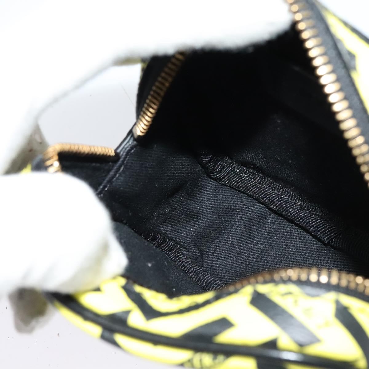 Versace Vintage Clutch Leather Yellow Pvc Clutche & Pouche Bag (Pre-Owned)