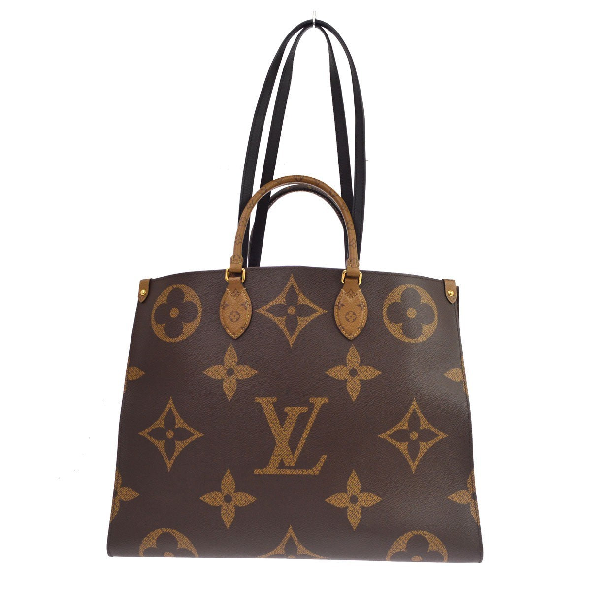 Louis Vuitton Onthego Reverse Monogram Giant Brown Canvas Tote Bag Bag (Pre-Owned)