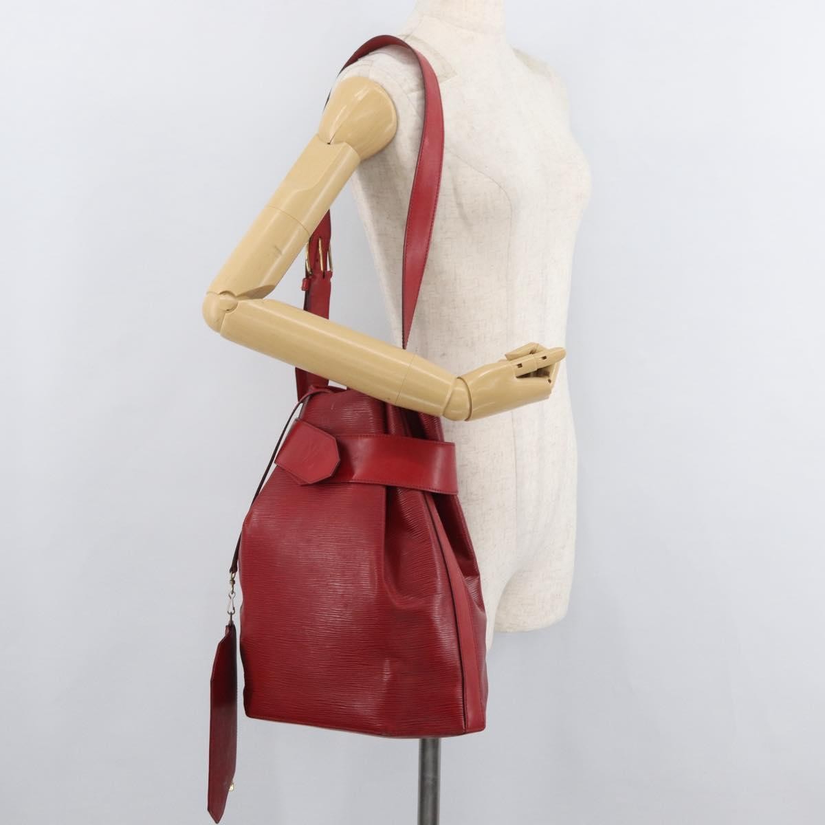 Louis Vuitton Vintage Sac D'epaule Epi Leather Red Leather Shoulder Bag Bag (Pre-Owned)