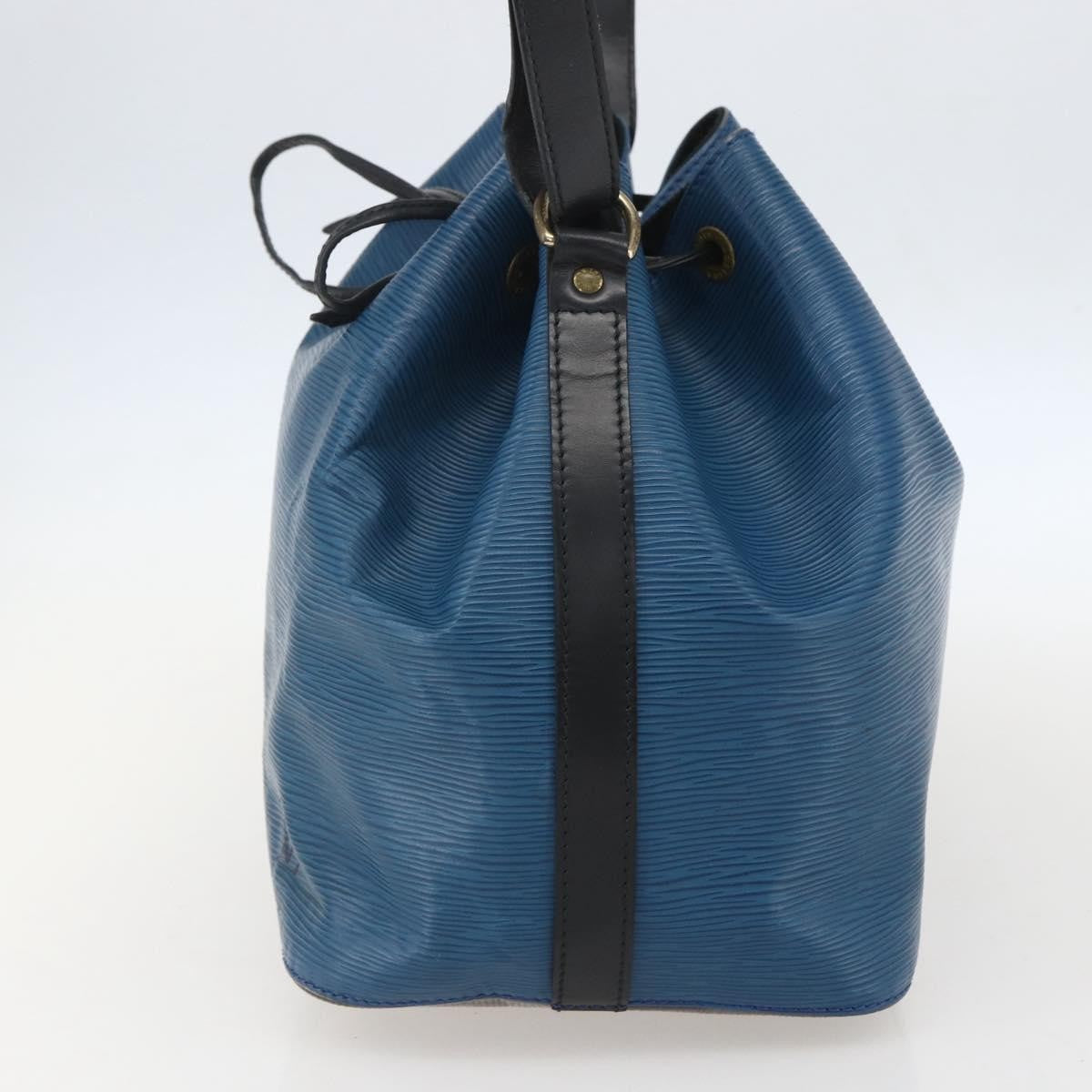 Louis Vuitton Bicolor Petit Noe Epi Leather Blue Leather Shoulder Bag Bag (Pre-Owned)