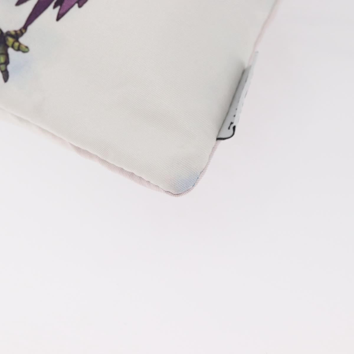 Loewe Paula Drawstring Printed Canvas Blue Nylon Clutche & Pouche Bag (Pre-Owned)
