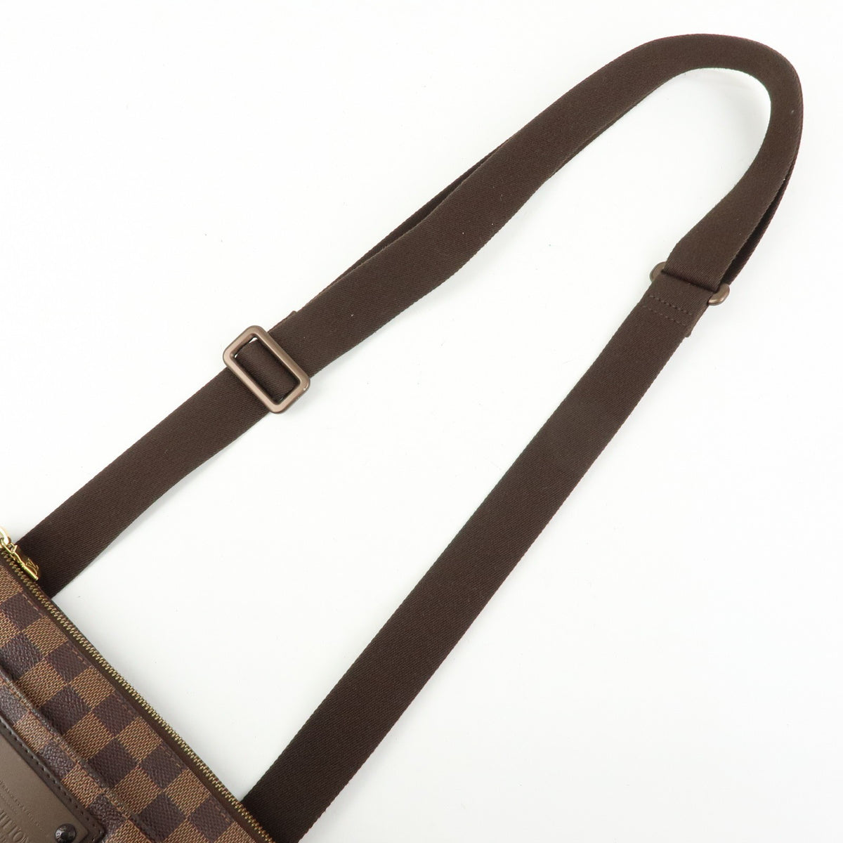 Louis Vuitton Brooklyn Pochette Plate Damier Brown Canvas Clutche & Pouche Bag (Pre-Owned)