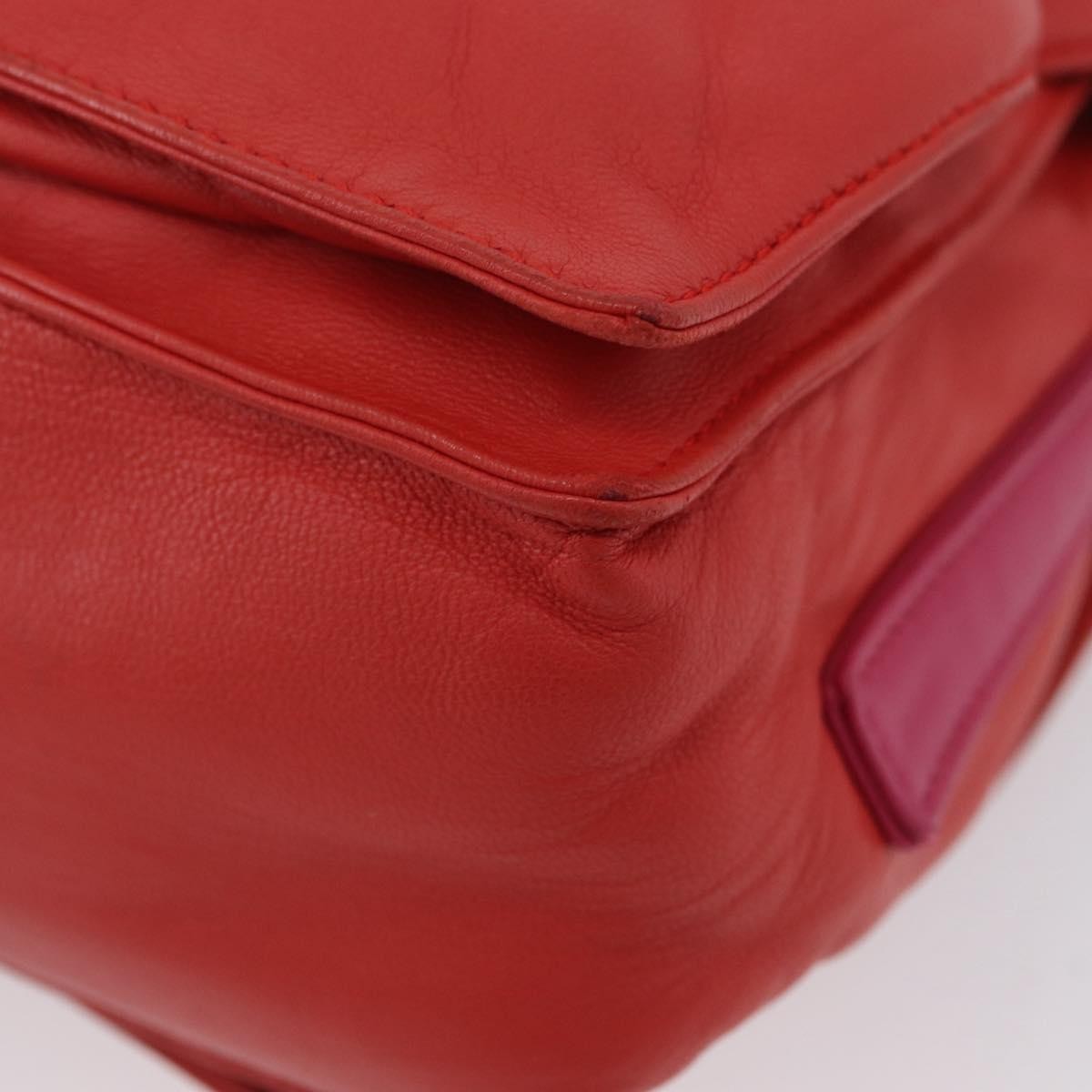 Loewe Flamenco Leather Orange Leather Shoulder Bag Bag (Pre-Owned)