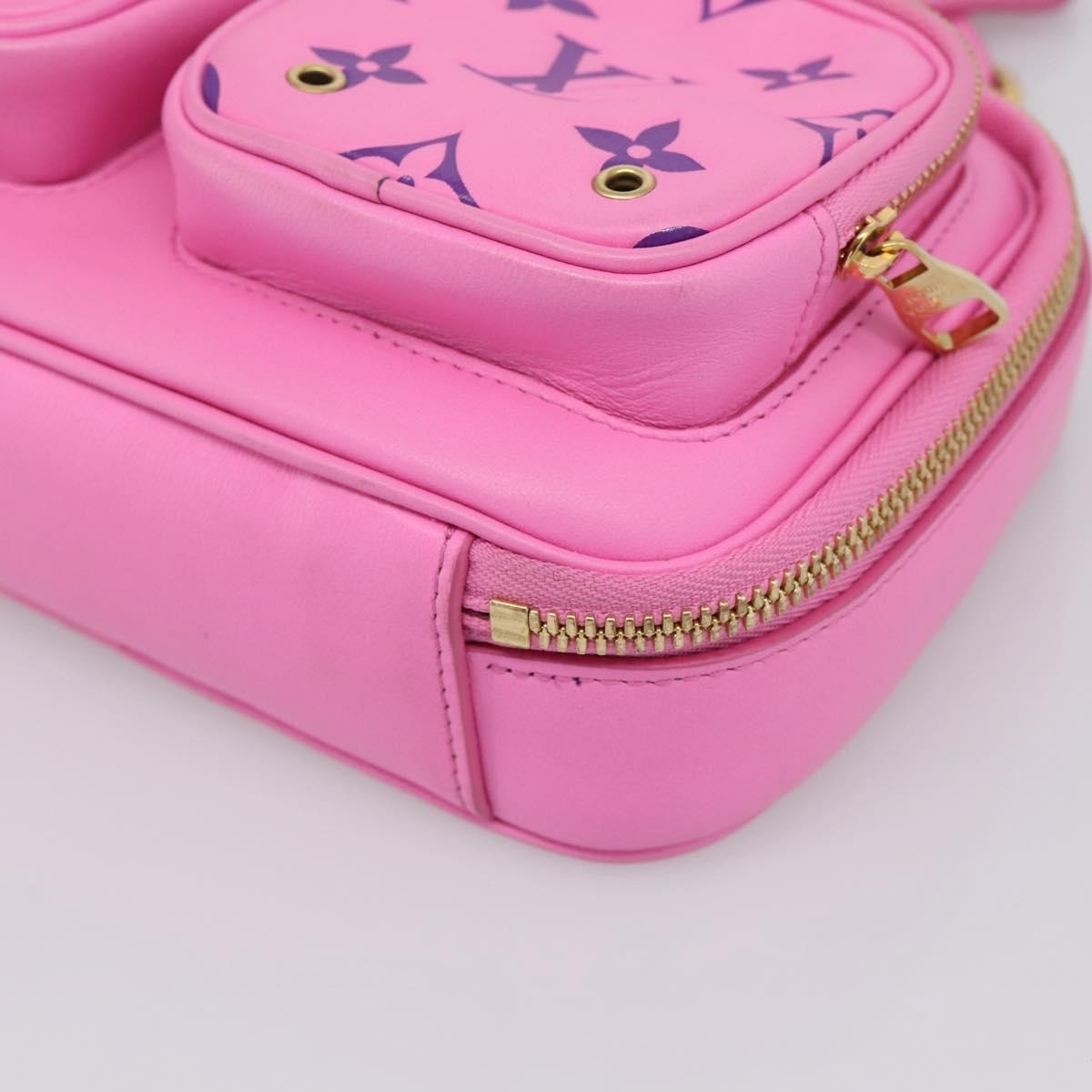 Louis Vuitton Utility Monogram Canvas Pink Leather Crossbody Bag Bag (Pre-Owned)