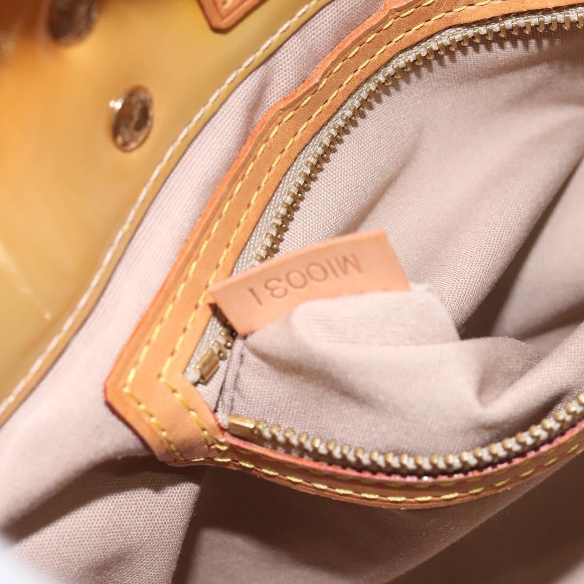 Louis Vuitton Reade Monogram Vernis Beige Patent_Leather Handbag (Pre-Owned)