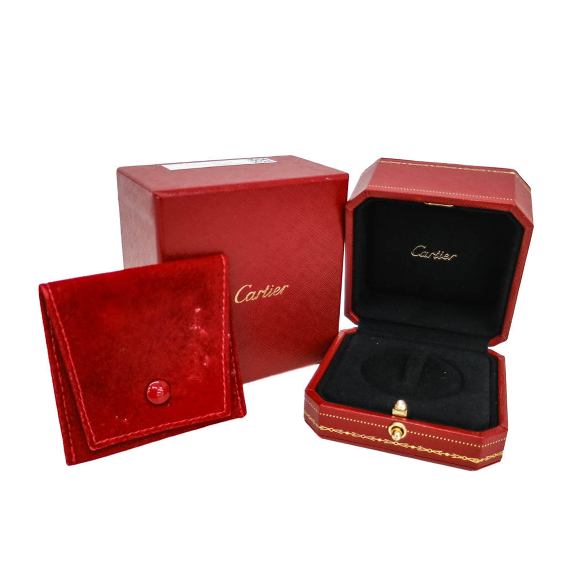Cartier Trinity 18K Tricolor Gold Gold Gold Ring Jewelry (Pre-Owned)