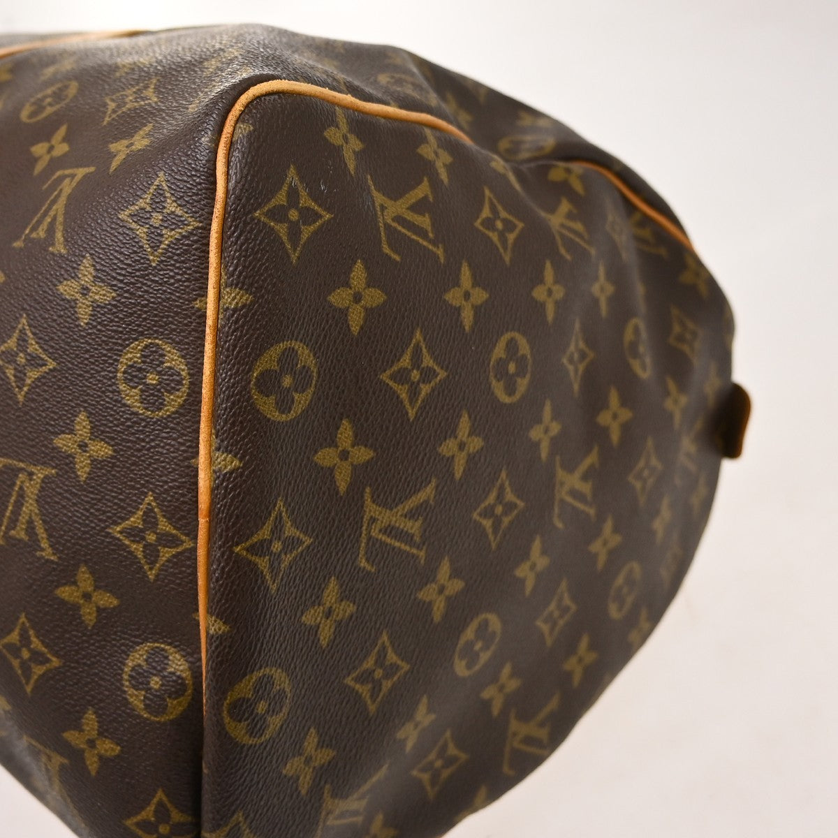 Louis Vuitton Keepall Canvas Brown Canvas Travel Bag Bag (Pre-Owned)