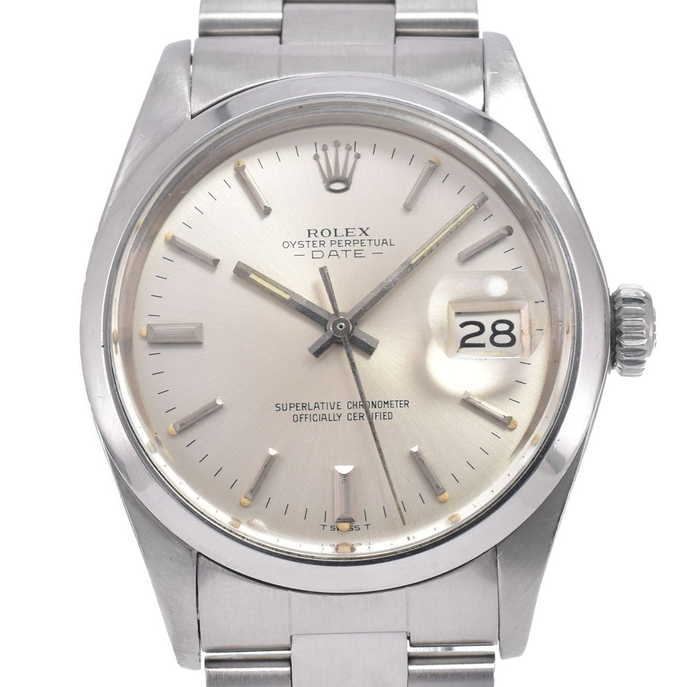 Rolex Oyster Perpetual Date Automatic Stainless Steel And Yellow Gold With Diamond Markers Watch (Pre-Owned)