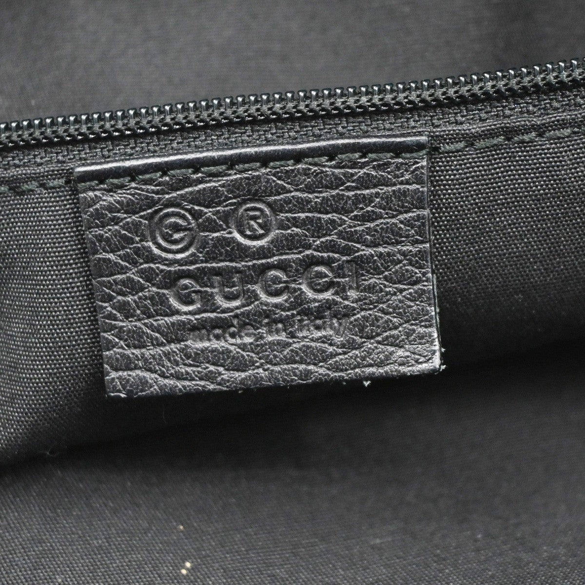 Gucci Shoulder Canvas Black Canvas Shoulder Bag Bag (Pre-Owned)