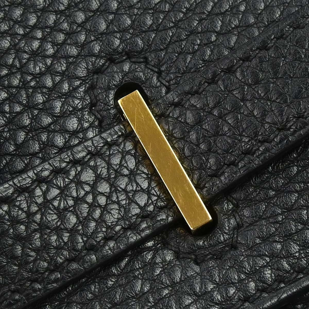 Hermes Birkin Black Togo With Gold Hardware Black Calfskin Handbag (Pre-Owned)