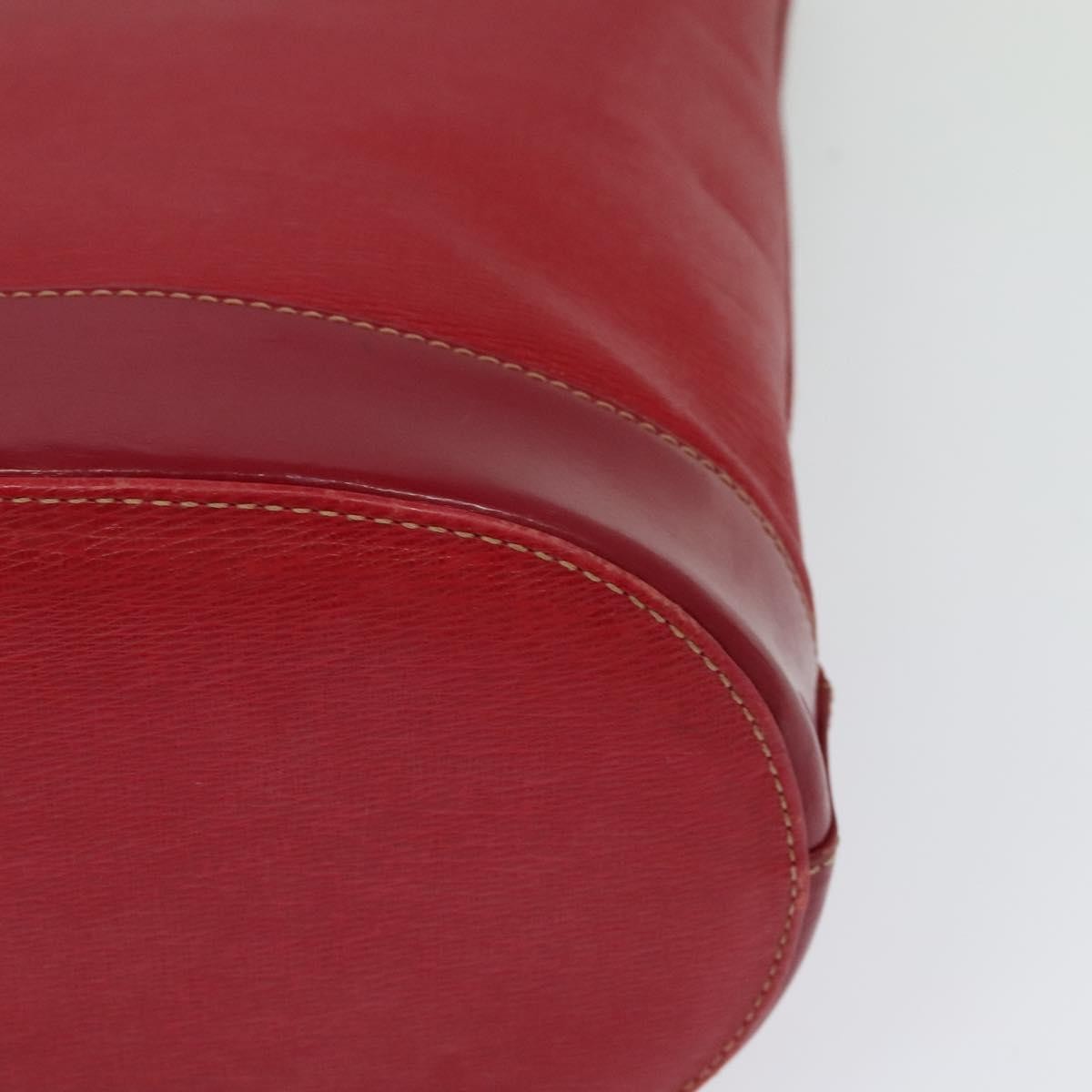 Burberry Vintage Leather Red Leather Shoulder Bag Bag (Pre-Owned)