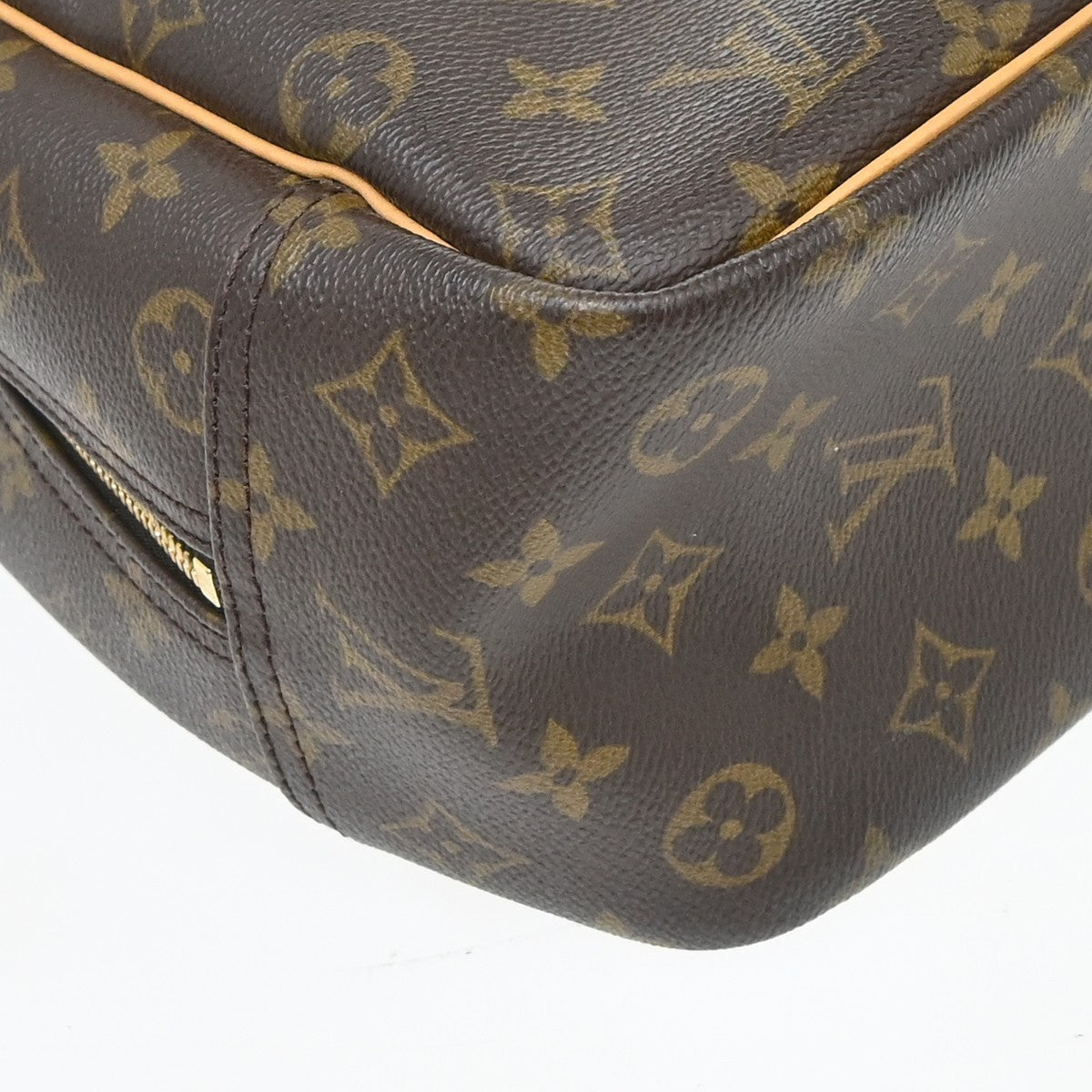 Louis Vuitton Deauville Monogram Canvas Brown Canvas Handbag (Pre-Owned)