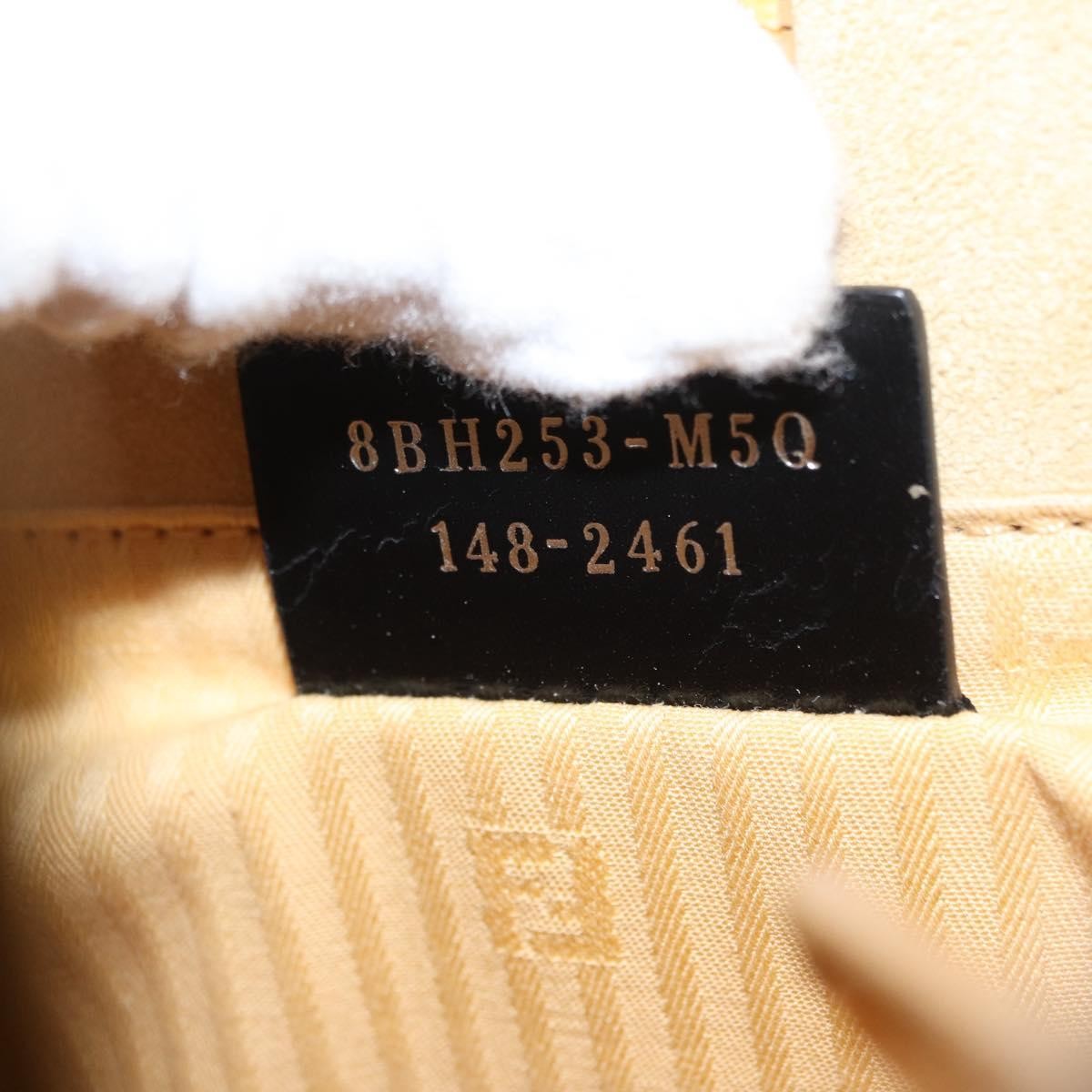 Fendi 2Jours Leather Yellow Leather Handbag (Pre-Owned)