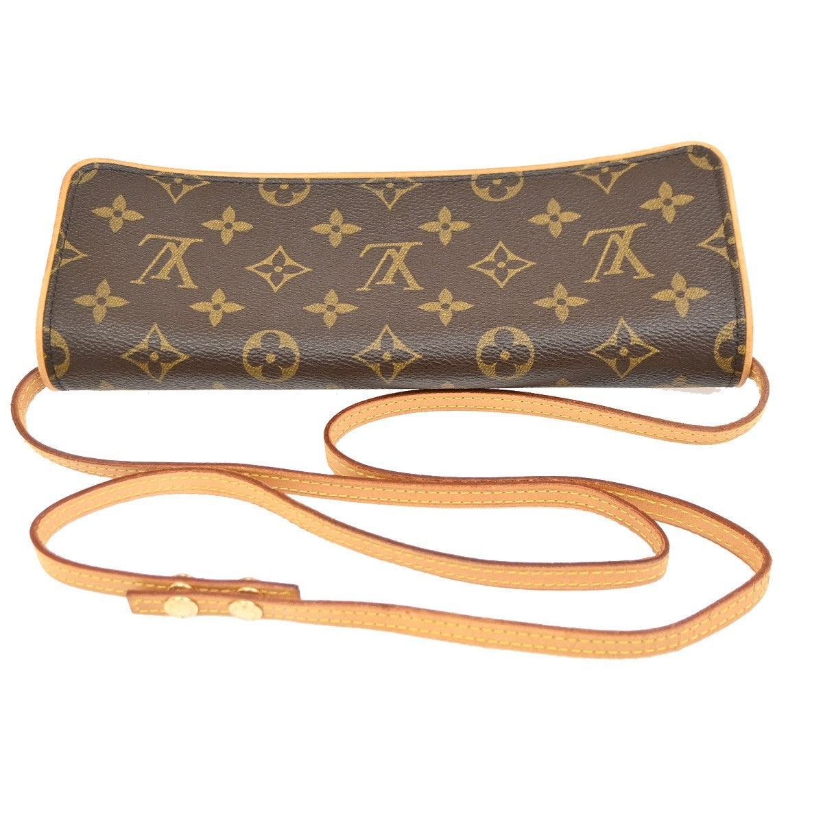 Louis Vuitton Twin Monogram Canvas Brown Canvas Clutche & Pouche Bag (Pre-Owned)
