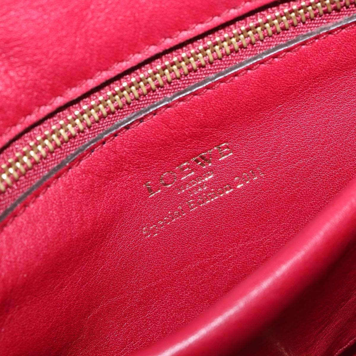 Loewe Amazona Leather Red Leather Handbag (Pre-Owned)
