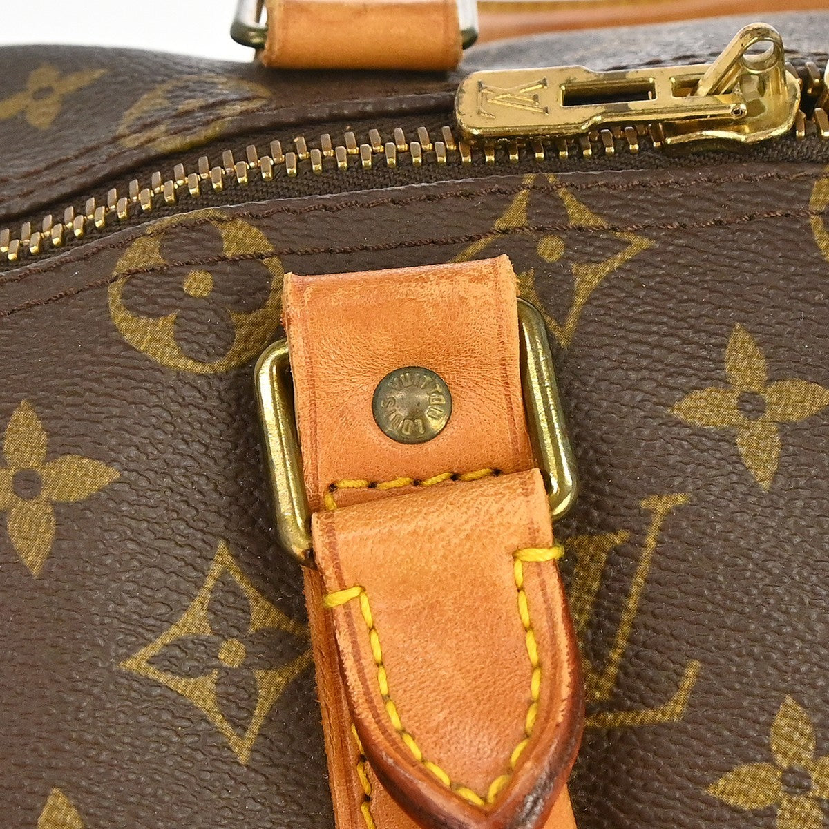 Louis Vuitton Keepall Monogram Canvas Brown Canvas Travel Bag Bag (Pre-Owned)