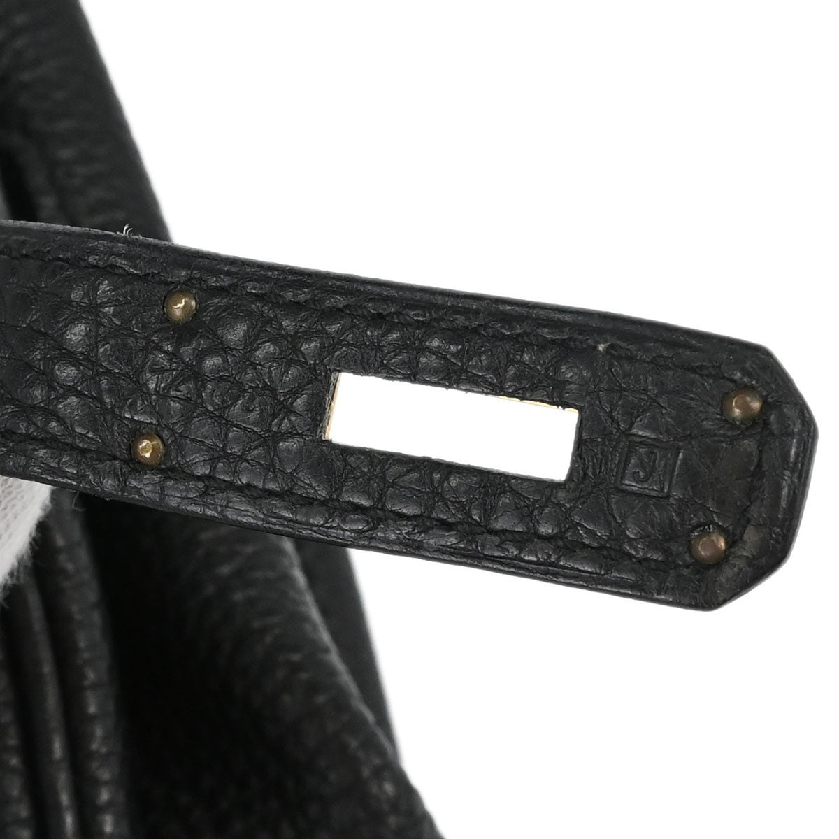 Hermes Birkin Black Togo With Gold Hardware Black Leather Handbag (Pre-Owned)