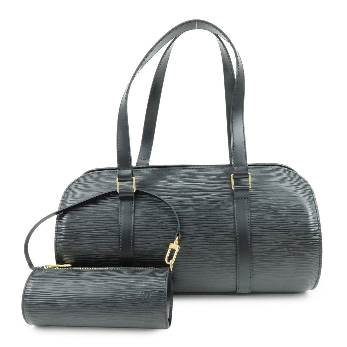 Louis Vuitton Soufflot Epi Leather Black Leather Tote Bag Bag (Pre-Owned)