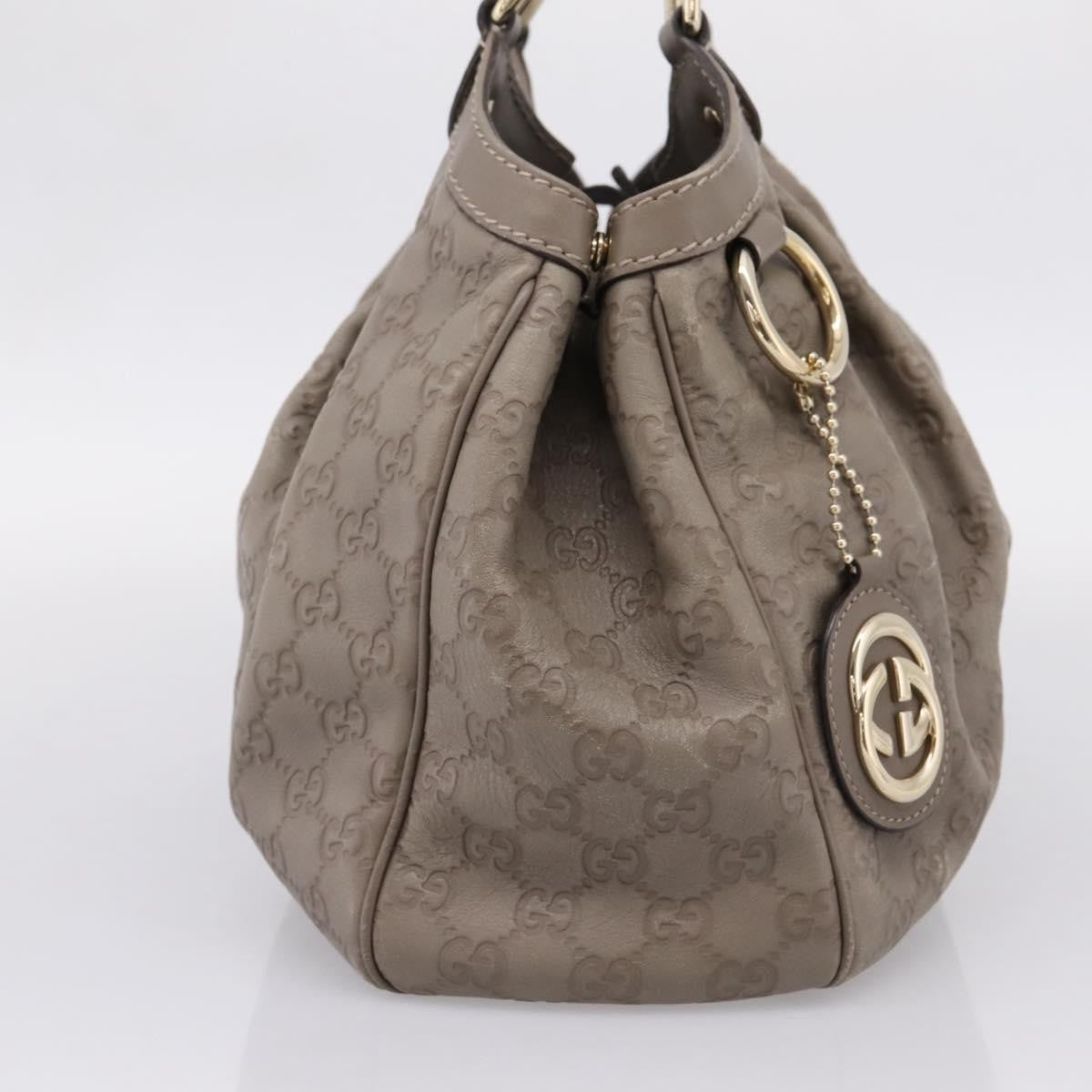 Gucci Sukey Guccissima Leather Gray Leather Tote Bag Bag (Pre-Owned)