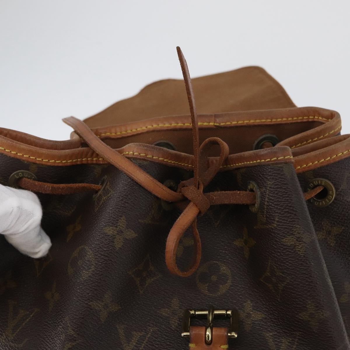 Louis Vuitton Vintage Montsouris Monogram Canvas Brown Canvas Backpack Bag (Pre-Owned)