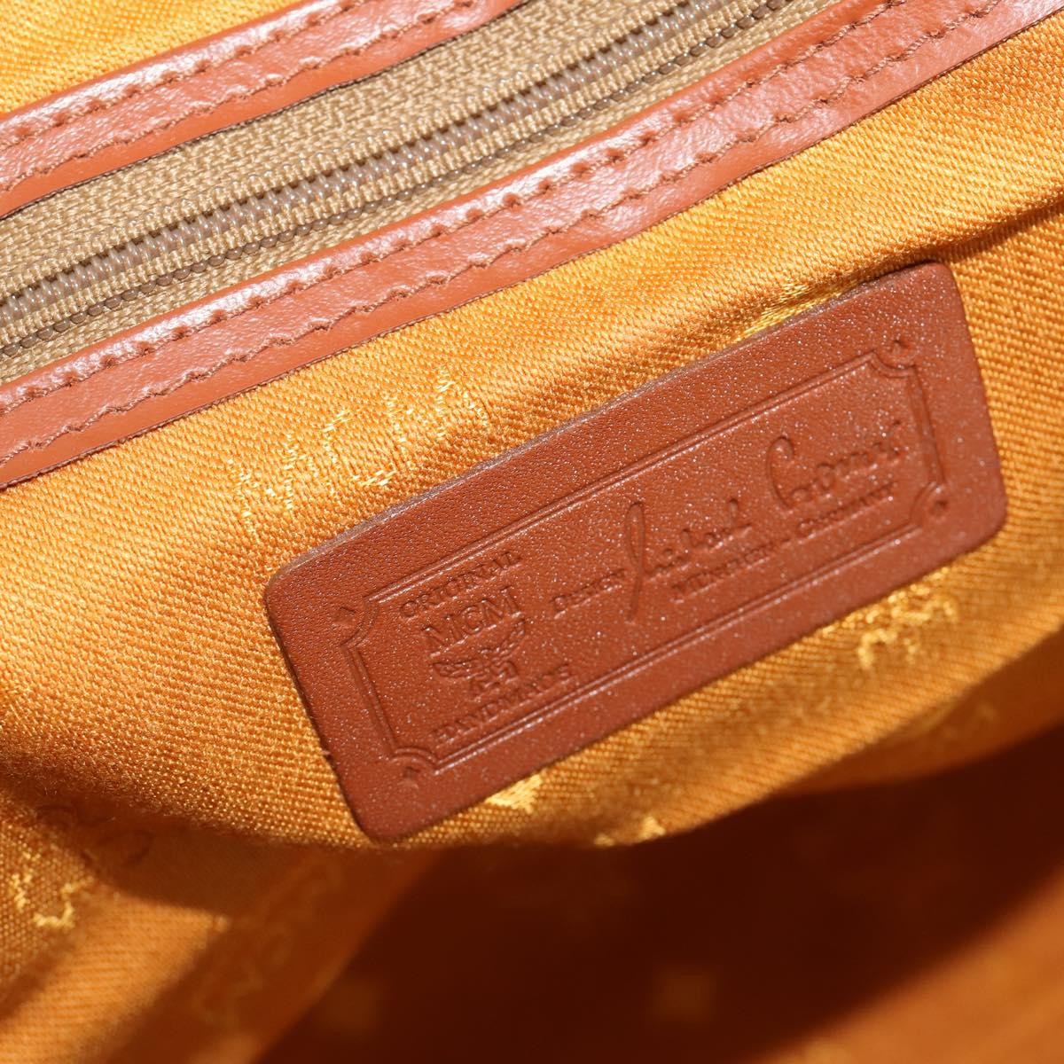 MCM Vicetos Leather Brown Leather Travel Bag Bag (Pre-Owned)