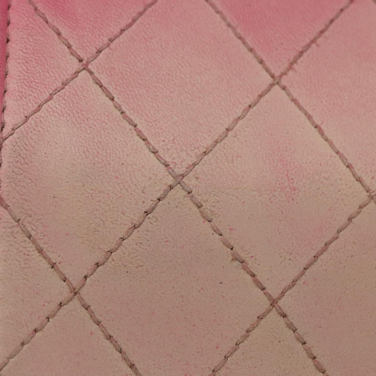 Chanel Wallet On Chain Quilted Ombre Lambskin Pink Leather Crossbody Bag Bag (Pre-Owned)
