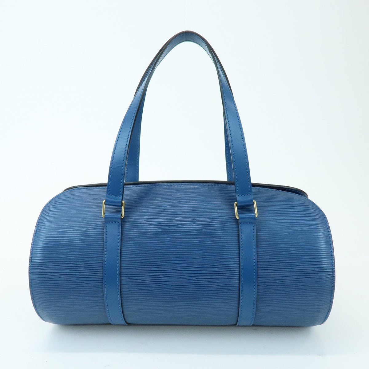 Louis Vuitton Soufflot Epi Leather Blue Leather Tote Bag Bag (Pre-Owned)