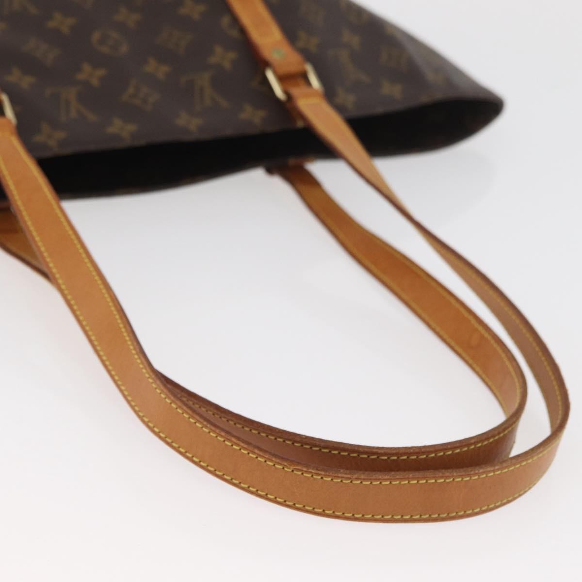 Louis Vuitton Shopping Sac Monogram Canvas Brown Canvas Handbag (Pre-Owned)