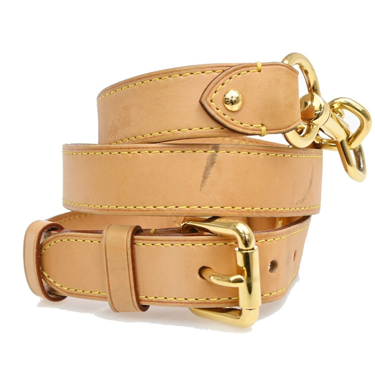 Louis Vuitton Shoulder Strap Leather Brown Leather Straps Accessory (Pre-Owned)