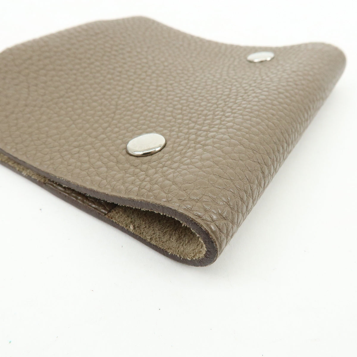 Hermes Ulysses Agenda Cover Leather Beige Leather Briefcase Bag (Pre-Owned)