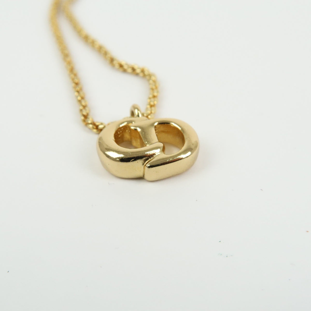 Christian Dior Cd Pendant Metal Gold Gold_Plated Necklace Jewelry (Pre-Owned)