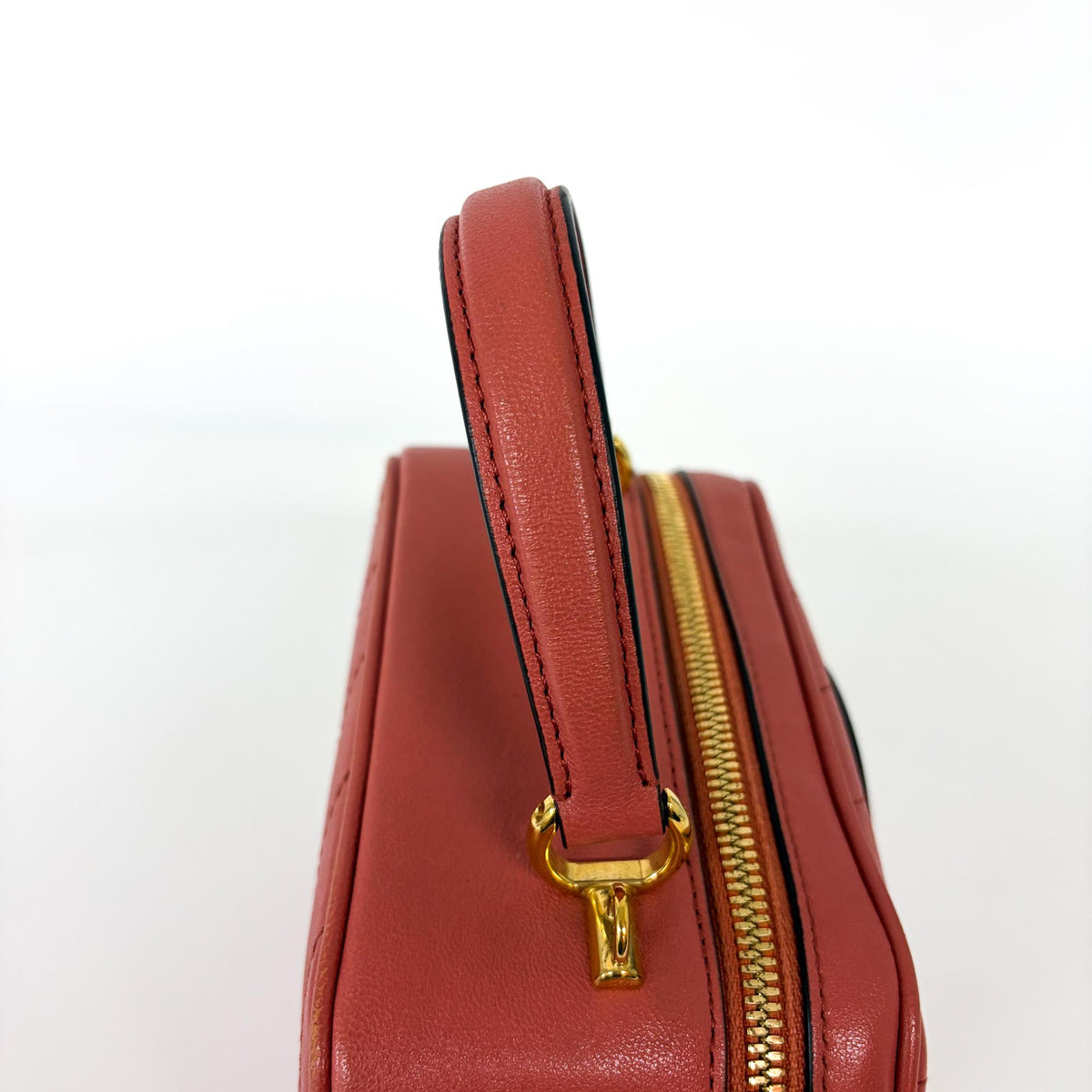 Gucci Blondie Nm Top Handle Leather Pink Leather Handbag (Pre-Owned)
