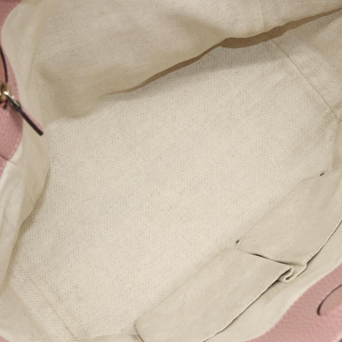 Gucci Swing Tote Leather Pink Leather Tote Bag Bag (Pre-Owned)