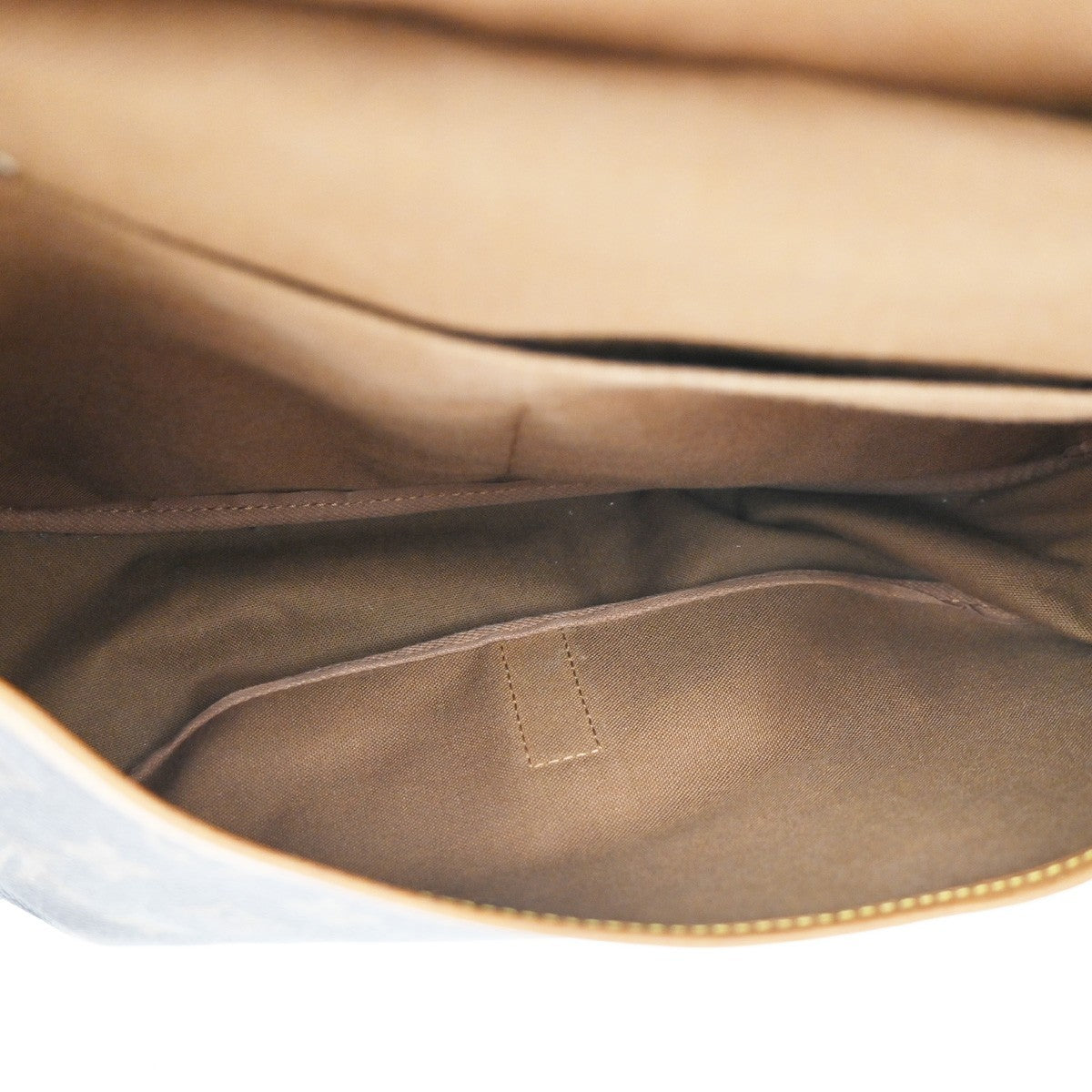 Louis Vuitton Saumur Monogram Canvas Brown Canvas Shoulder Bag Bag (Pre-Owned)