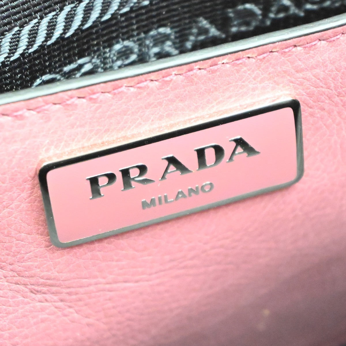 Prada Double Zip Lux Convertible Saffiano Leather Pink Leather Tote Bag Bag (Pre-Owned)