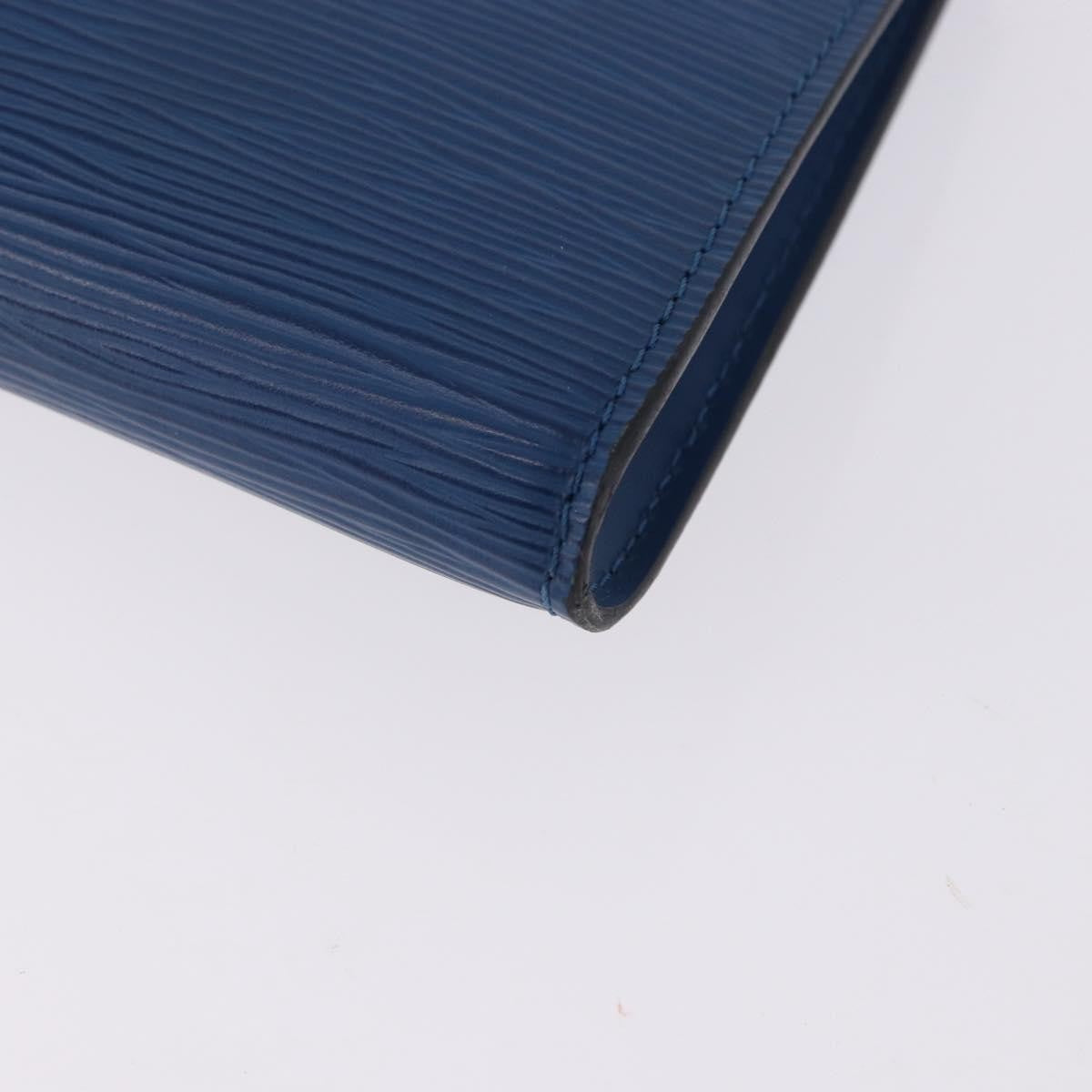 Louis Vuitton Pochette Accessoires Epi Blue Leather Clutche & Pouche Bag (Pre-Owned)