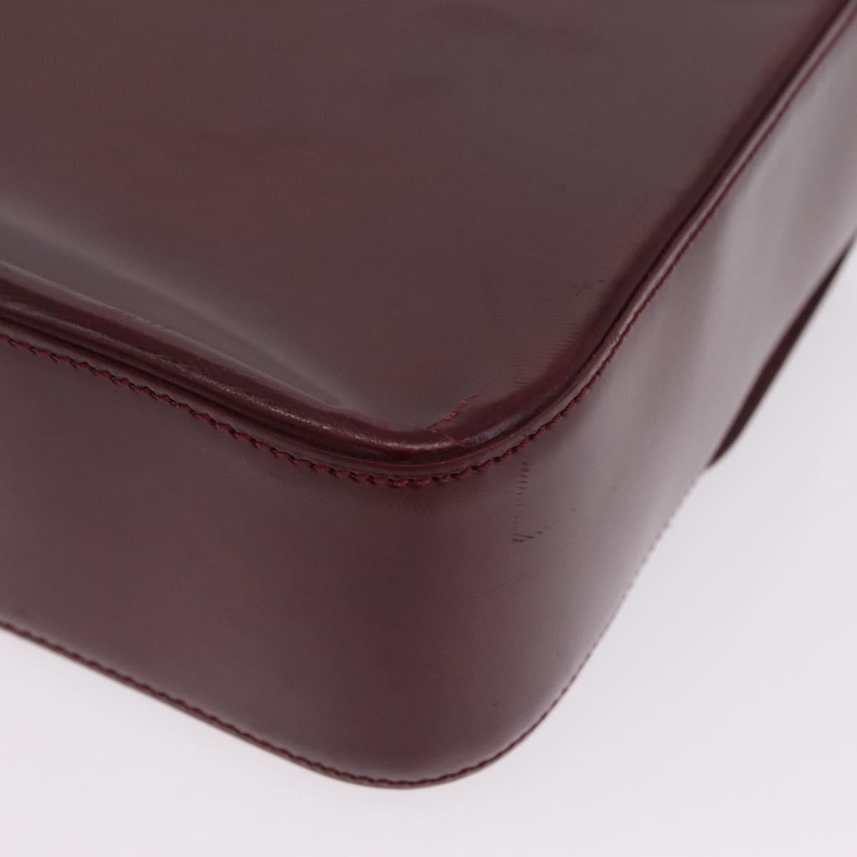 Cartier Panthère Shoulder Patent Leather Burgundy Patent_Leather Shoulder Bag Bag (Pre-Owned)