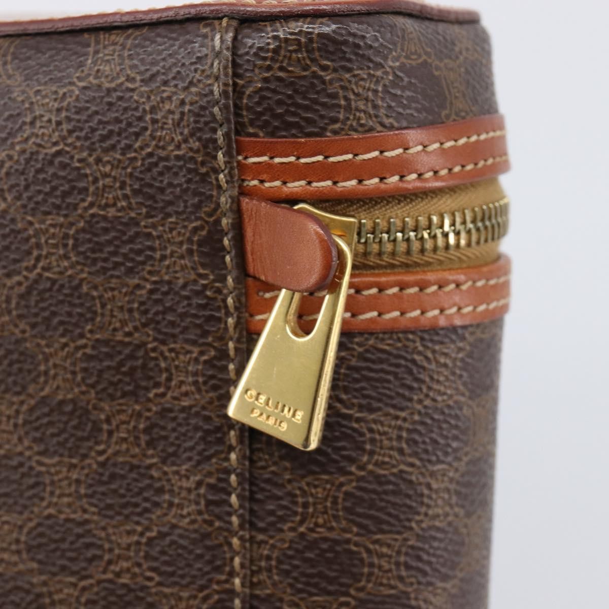 Celine Macadam Vanity Canvas Brown Canvas Clutche & Pouche Bag (Pre-Owned)