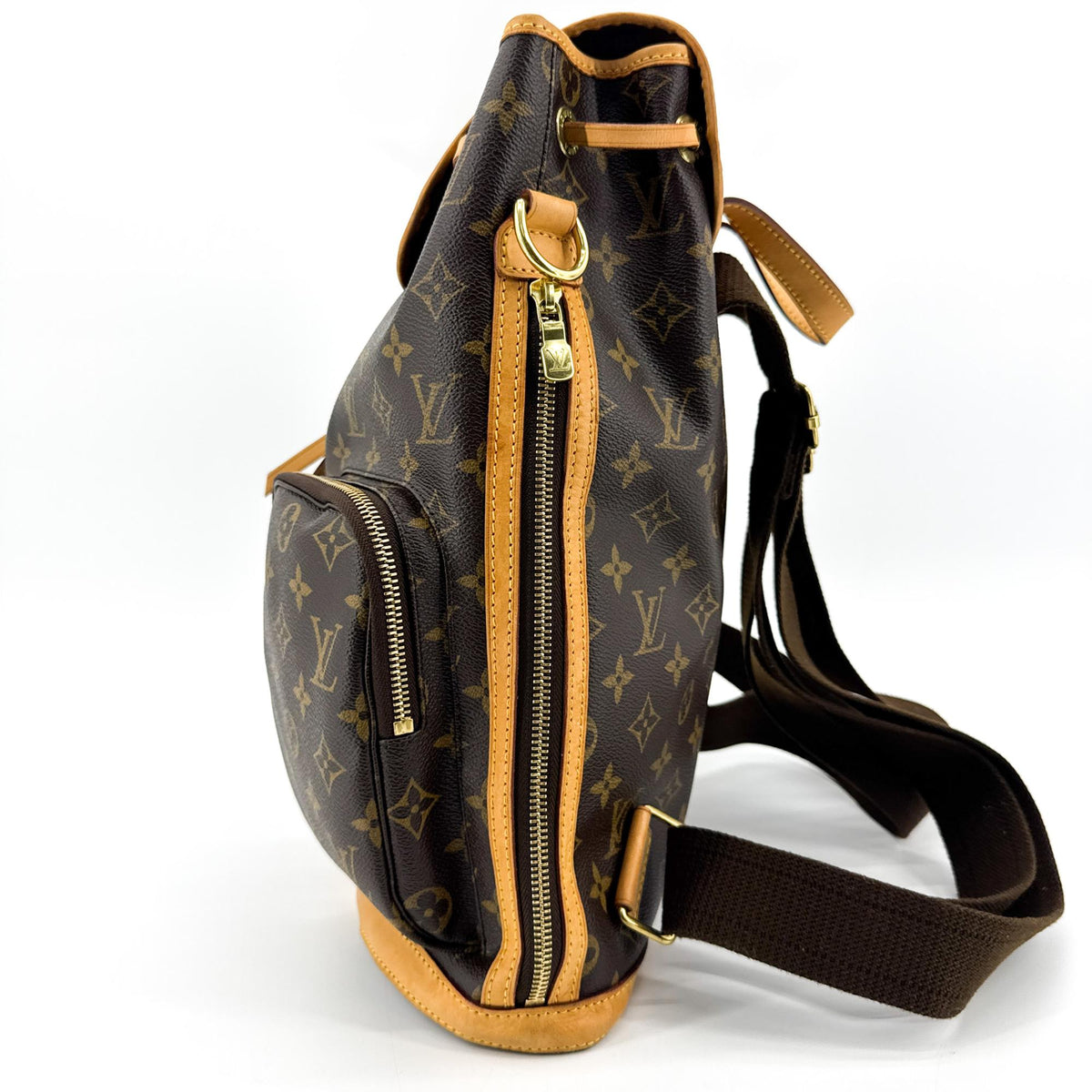 Louis Vuitton Bosphore Monogram Canvas Brown Canvas Backpack Bag (Pre-Owned)