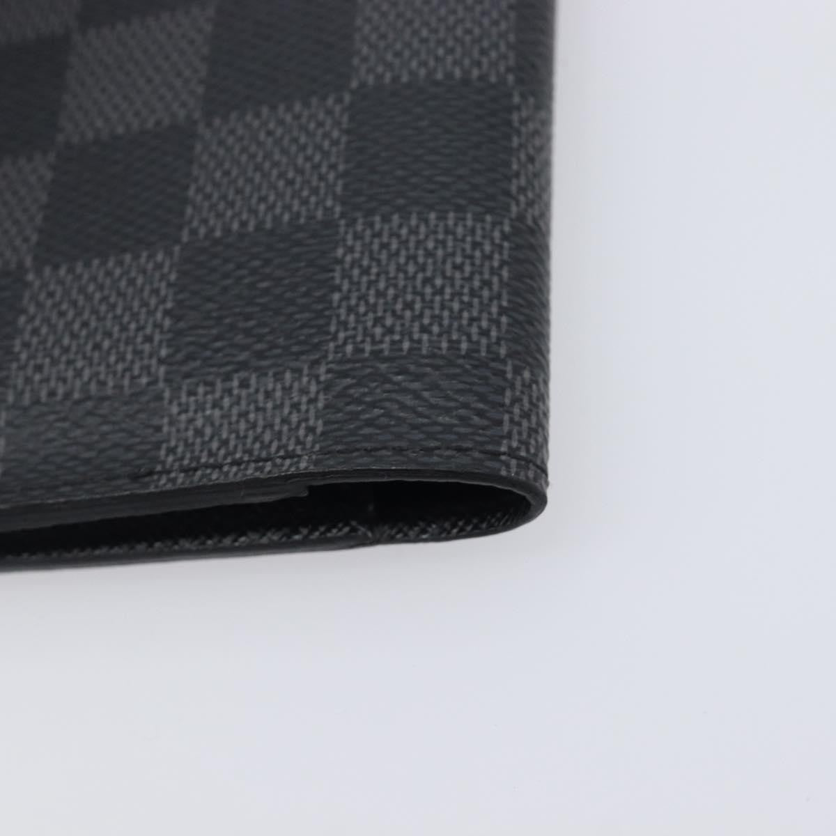 Louis Vuitton Passport Cover Damier Graphite Gray Canvas Briefcase Bag (Pre-Owned)