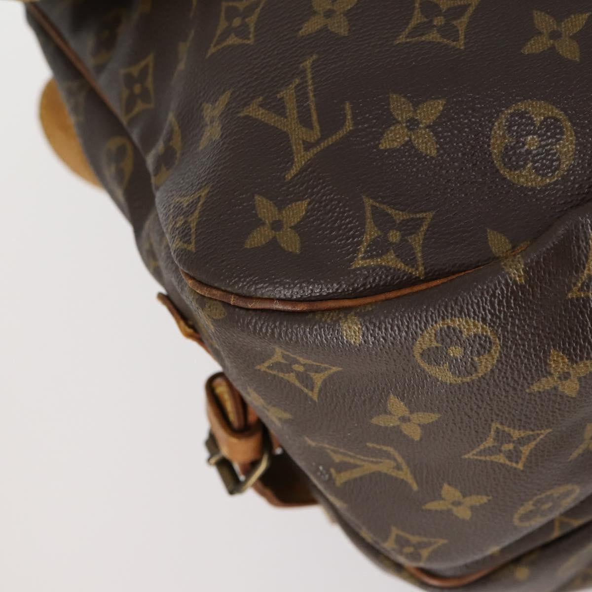 Louis Vuitton Saumur Monogram Canvas Brown Canvas Shoulder Bag Bag (Pre-Owned)