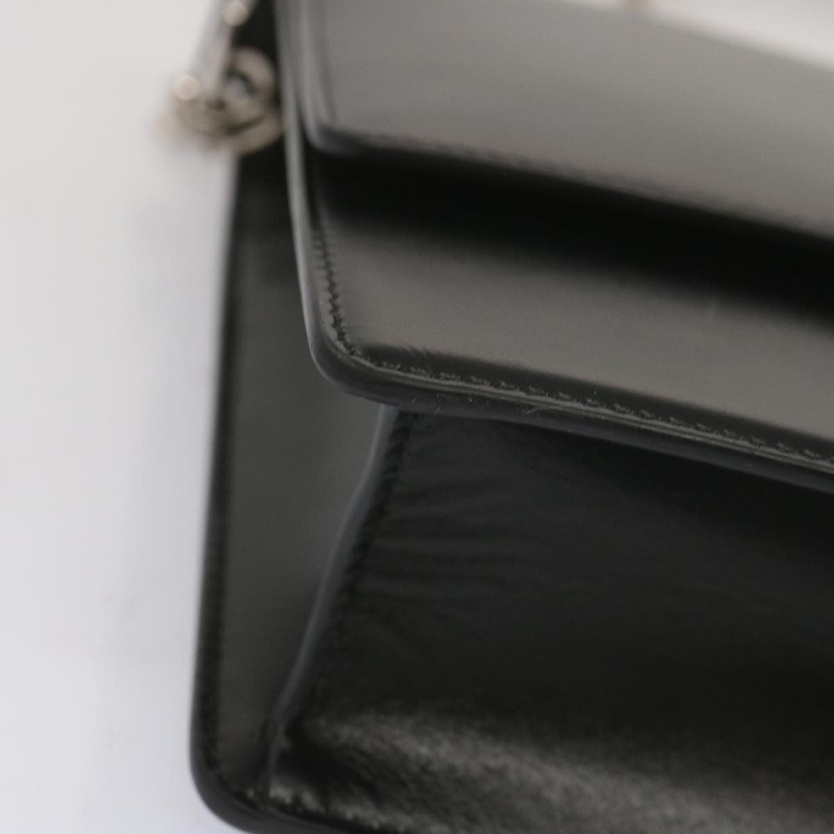 Givenchy 4G Shoulder Bag Leather Black Leather Shoulder Bag Bag (Pre-Owned)