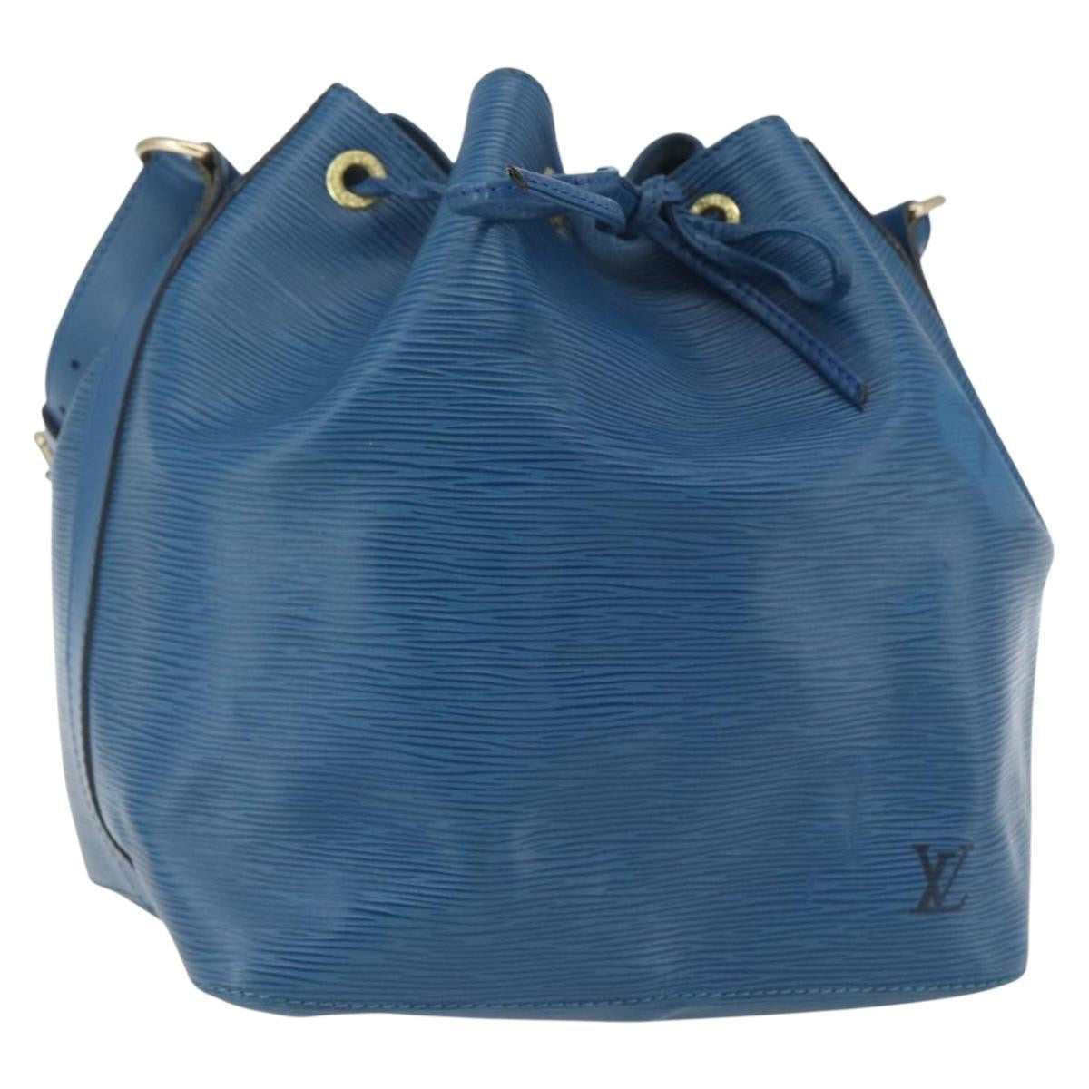 Louis Vuitton Petit Noe Epi Leather Blue Leather Shoulder Bag Bag (Pre-Owned)