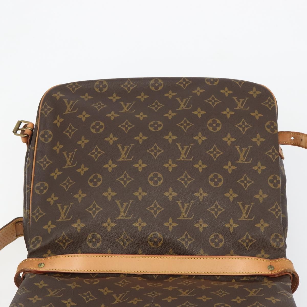 Louis Vuitton Saumur Monogram Canvas Brown Canvas Shoulder Bag Bag (Pre-Owned)